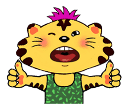 Crazy Genki Tiger sticker #298976