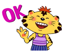 Crazy Genki Tiger sticker #298977