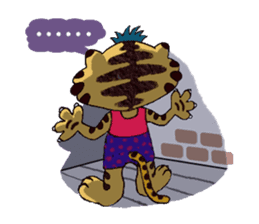 Crazy Genki Tiger sticker #298978