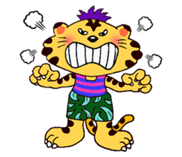 Crazy Genki Tiger sticker #298981