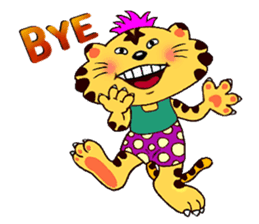 Crazy Genki Tiger sticker #298984