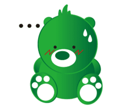 Greeen Bear sticker #299745