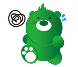 Greeen Bear sticker #299748