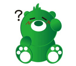 Greeen Bear sticker #299754
