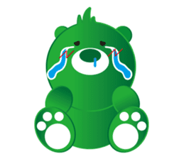 Greeen Bear sticker #299760