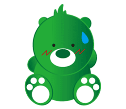 Greeen Bear sticker #299766