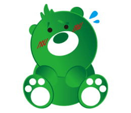 Greeen Bear sticker #299773