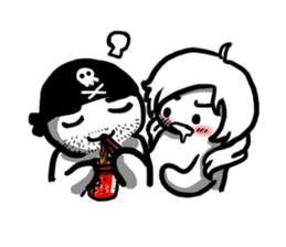 Captain and Kohai sticker #301432