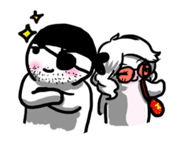 Captain and Kohai sticker #301443