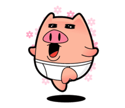 Pp Bear and Pants Pig sticker #302748