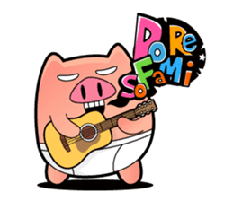 Pp Bear and Pants Pig sticker #302753