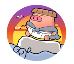 Pp Bear and Pants Pig sticker #302759