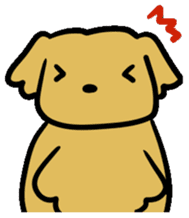 Chobi the GoldenRetriever sticker #303110