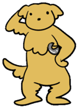 Chobi the GoldenRetriever sticker #303123