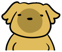 Chobi the GoldenRetriever sticker #303128