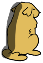 Chobi the GoldenRetriever sticker #303133