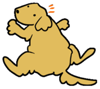 Chobi the GoldenRetriever sticker #303135