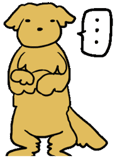 Chobi the GoldenRetriever sticker #303142