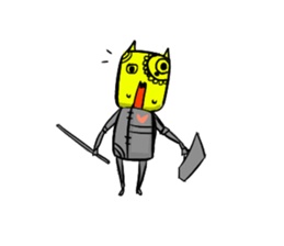 Flies with the devil sticker #303421