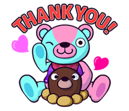 "Cyareguma", the cool style bear sticker #303585