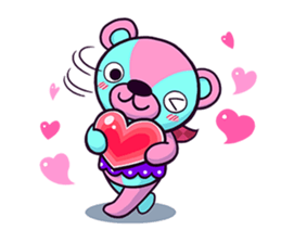 "Cyareguma", the cool style bear sticker #303588