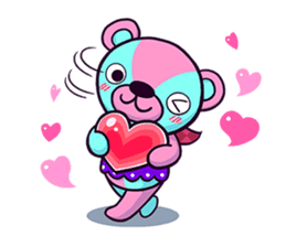 "Cyareguma", the cool style bear sticker #303588