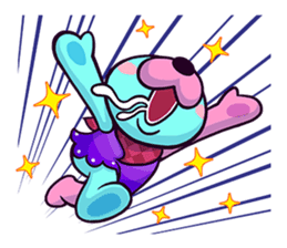 "Cyareguma", the cool style bear sticker #303593