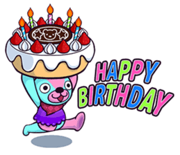 "Cyareguma", the cool style bear sticker #303599