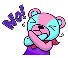 "Cyareguma", the cool style bear sticker #303606