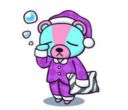 "Cyareguma", the cool style bear sticker #303608