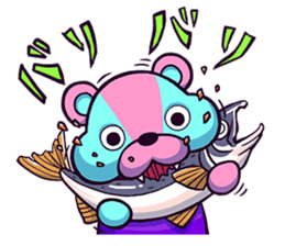 "Cyareguma", the cool style bear sticker #303609