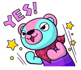 "Cyareguma", the cool style bear sticker #303610