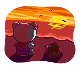 "Cyareguma", the cool style bear sticker #303613