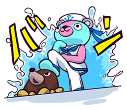 "Cyareguma", the cool style bear sticker #303617