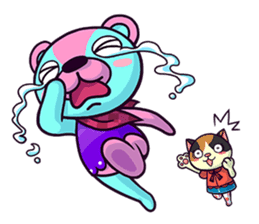 "Cyareguma", the cool style bear sticker #303619