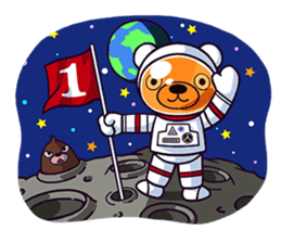 "Cyareguma", the cool style bear sticker #303621