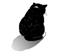 Black & White CATS sticker #303784