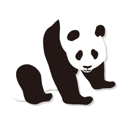 Monochrome panda!