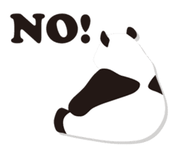 Monochrome panda! sticker #304426