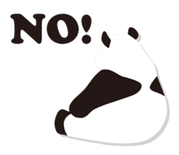 Monochrome panda! sticker #304426