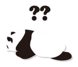 Monochrome panda! sticker #304428