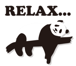 Monochrome panda! sticker #304429