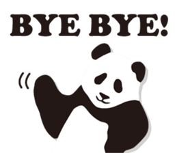 Monochrome panda! sticker #304430