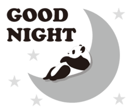 Monochrome panda! sticker #304432