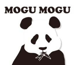 Monochrome panda! sticker #304437