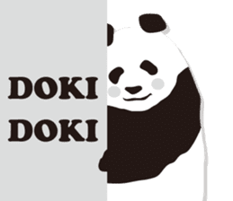 Monochrome panda! sticker #304438