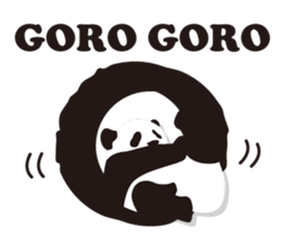 Monochrome panda! sticker #304439