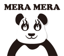 Monochrome panda! sticker #304440