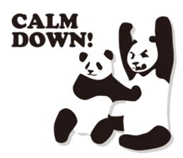 Monochrome panda! sticker #304445