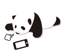 Monochrome panda! sticker #304446